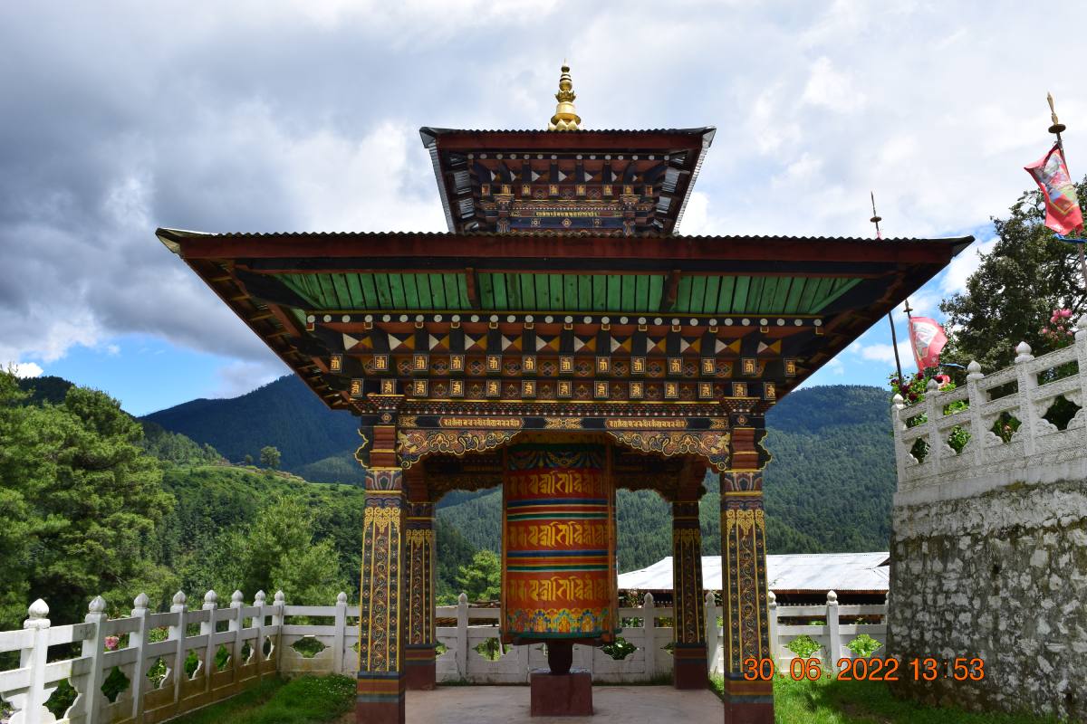 Prayer wheels | Pilgrimage in Bhutan