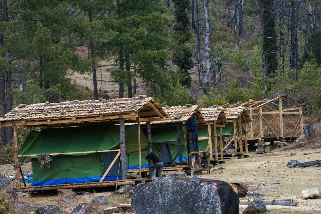 Katsho Eco Camp scenic mountain view